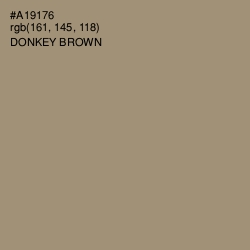 #A19176 - Donkey Brown Color Image