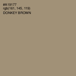 #A19177 - Donkey Brown Color Image