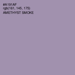 #A191AF - Amethyst Smoke Color Image