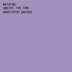 #A191BC - Amethyst Smoke Color Image