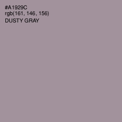 #A1929C - Dusty Gray Color Image