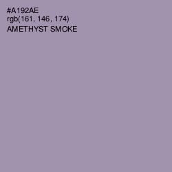#A192AE - Amethyst Smoke Color Image