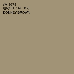 #A19375 - Donkey Brown Color Image