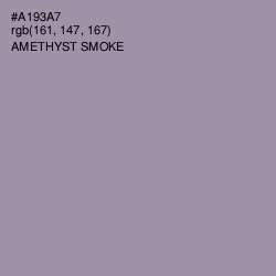 #A193A7 - Amethyst Smoke Color Image