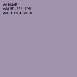 #A193AE - Amethyst Smoke Color Image