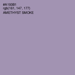 #A193B1 - Amethyst Smoke Color Image