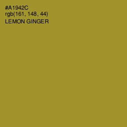 #A1942C - Lemon Ginger Color Image