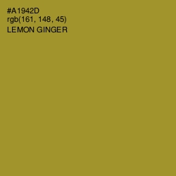 #A1942D - Lemon Ginger Color Image