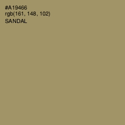 #A19466 - Sandal Color Image