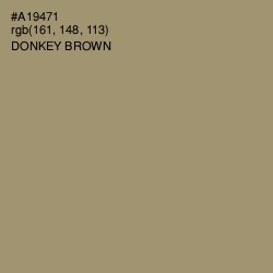 #A19471 - Donkey Brown Color Image