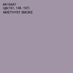 #A194A7 - Amethyst Smoke Color Image