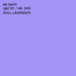 #A194F5 - Dull Lavender Color Image