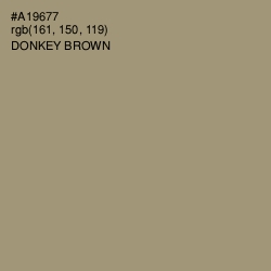 #A19677 - Donkey Brown Color Image