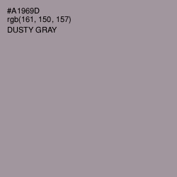 #A1969D - Dusty Gray Color Image