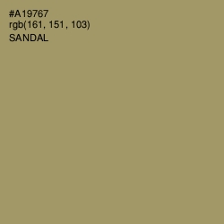 #A19767 - Sandal Color Image