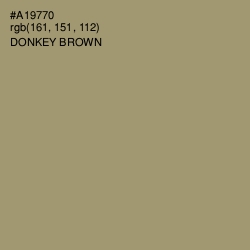 #A19770 - Donkey Brown Color Image