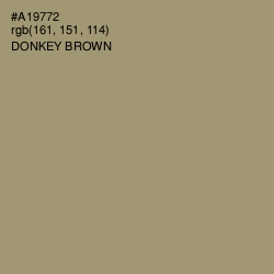 #A19772 - Donkey Brown Color Image