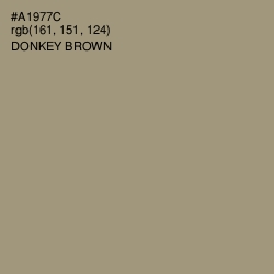 #A1977C - Donkey Brown Color Image