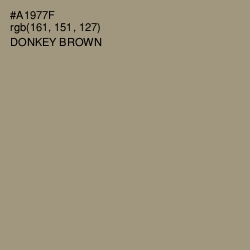 #A1977F - Donkey Brown Color Image