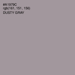 #A1979C - Dusty Gray Color Image