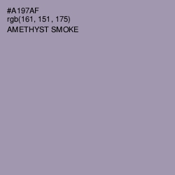 #A197AF - Amethyst Smoke Color Image