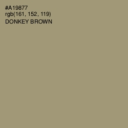 #A19877 - Donkey Brown Color Image