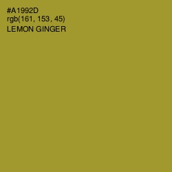 #A1992D - Lemon Ginger Color Image