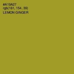 #A19A27 - Lemon Ginger Color Image