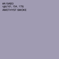 #A19AB3 - Amethyst Smoke Color Image