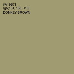 #A19B71 - Donkey Brown Color Image