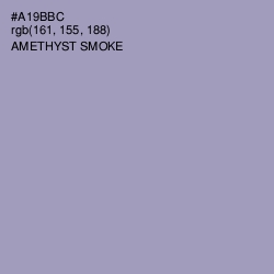 #A19BBC - Amethyst Smoke Color Image