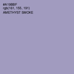 #A19BBF - Amethyst Smoke Color Image