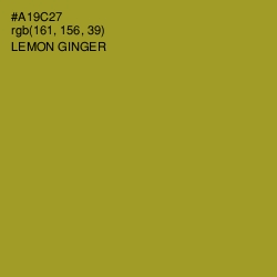 #A19C27 - Lemon Ginger Color Image