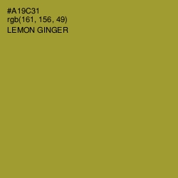 #A19C31 - Lemon Ginger Color Image