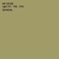 #A19C68 - Sandal Color Image