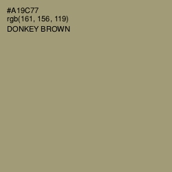 #A19C77 - Donkey Brown Color Image