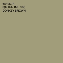 #A19C7A - Donkey Brown Color Image