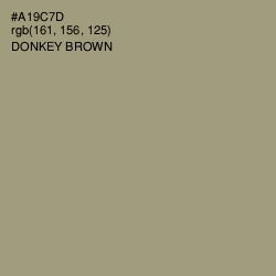 #A19C7D - Donkey Brown Color Image