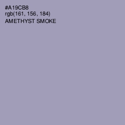 #A19CB8 - Amethyst Smoke Color Image