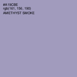#A19CBE - Amethyst Smoke Color Image