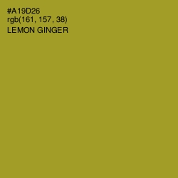 #A19D26 - Lemon Ginger Color Image