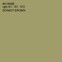 #A19D6B - Donkey Brown Color Image