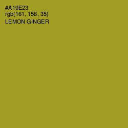 #A19E23 - Lemon Ginger Color Image