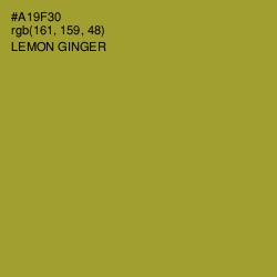 #A19F30 - Lemon Ginger Color Image