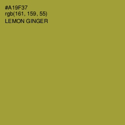 #A19F37 - Lemon Ginger Color Image