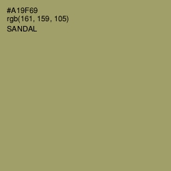#A19F69 - Sandal Color Image
