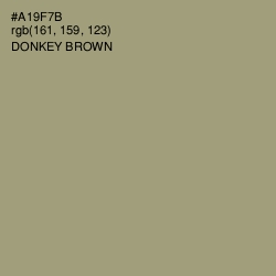 #A19F7B - Donkey Brown Color Image