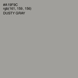 #A19F9C - Dusty Gray Color Image