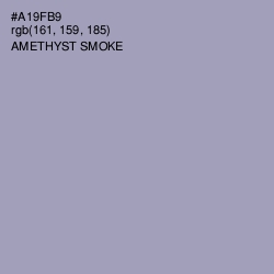 #A19FB9 - Amethyst Smoke Color Image