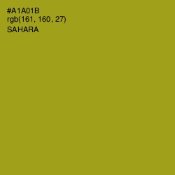 #A1A01B - Sahara Color Image